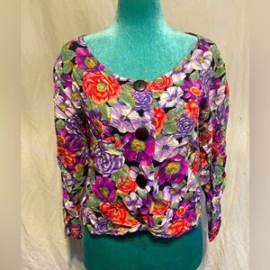 Vintage floral 3/4 sleeve top 8